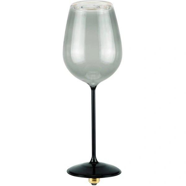 VerlichtWonen LED Floating rodewijnglas zwart smokey grijs | E27 | 5 W (42 W) | 500 lm | 2.200 K - VerlichtWonen