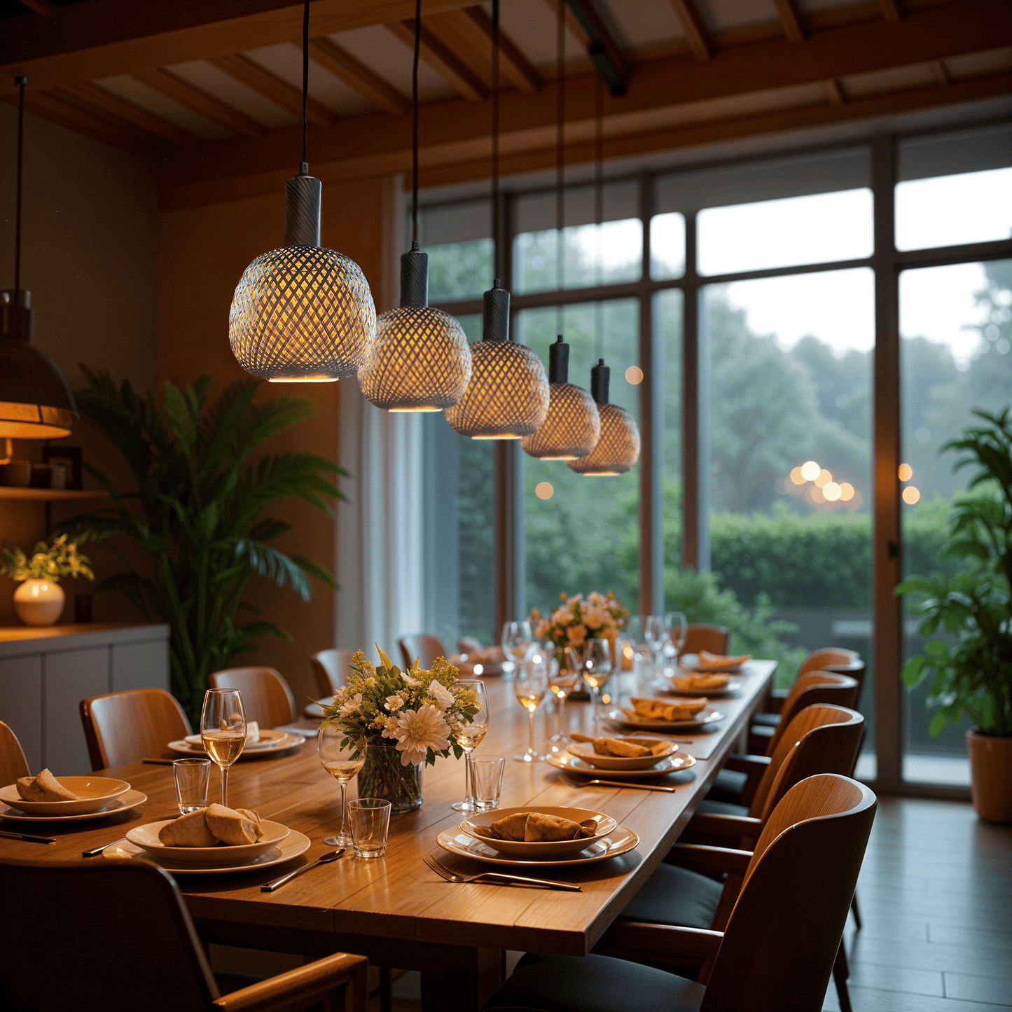 LED Floating Globe 180 Bronze Bamboo 18cm 5 W | 270 lm | 2200 K | CRI +90 - VerlichtWonen