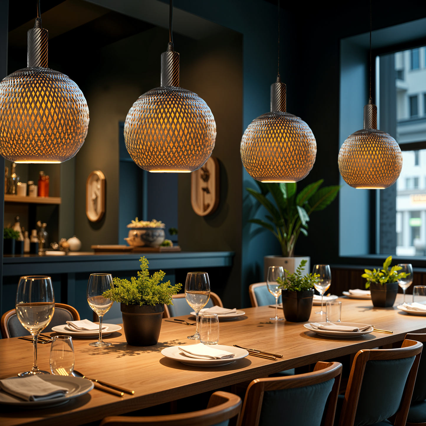 LED Floating Globe 300 Bronze Bamboo 30cm 6 W | 330 lm | 2200 K | CRI +90