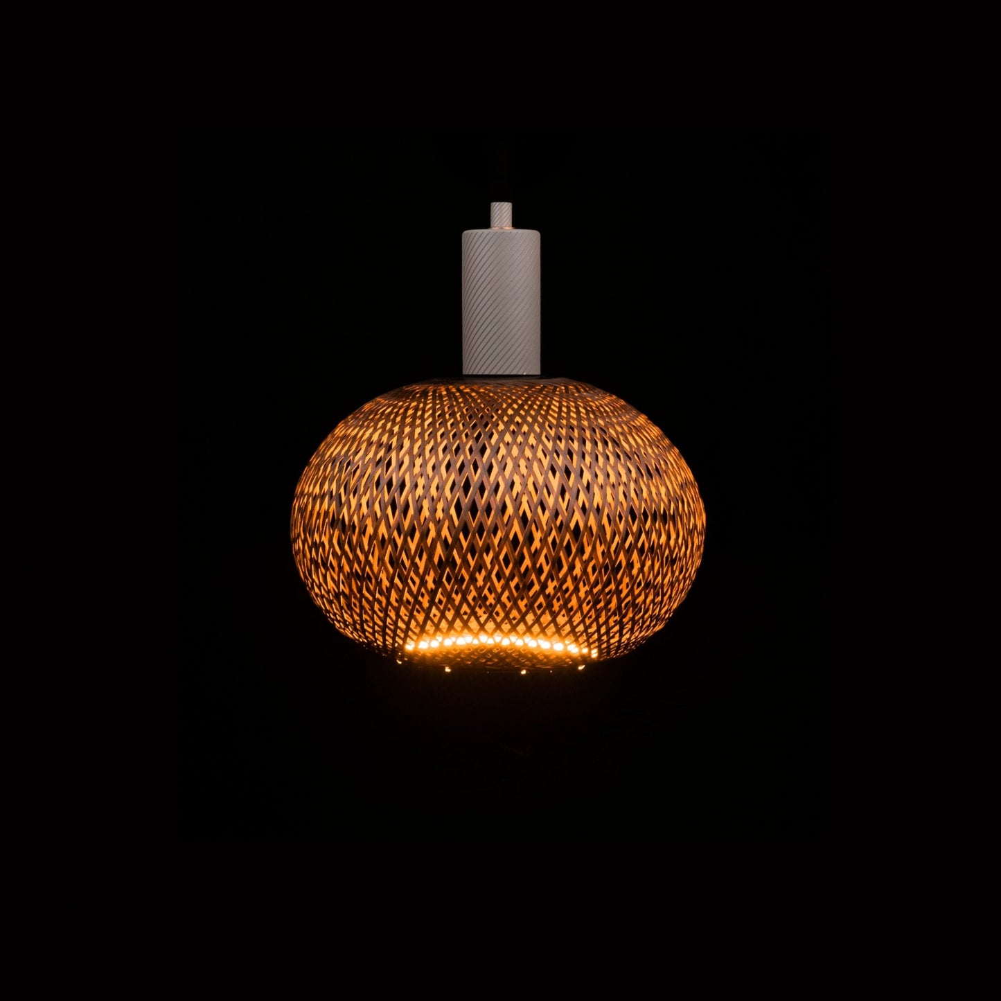 LED Floating Oval 300 Bronze Bamboo 30cm 6 W | 330 lm | 2200 K | CRI +90 - VerlichtWonen