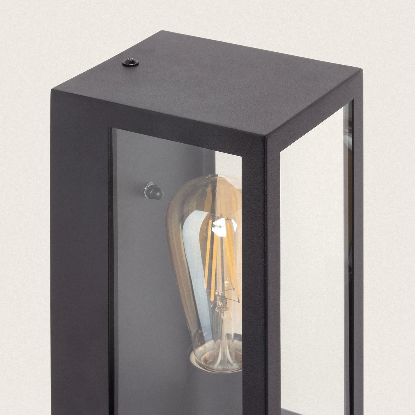 VerlichtWonen Wandlamp Outdoor Roestvrij Staal en Glas met Bewegingssensor Grimaud