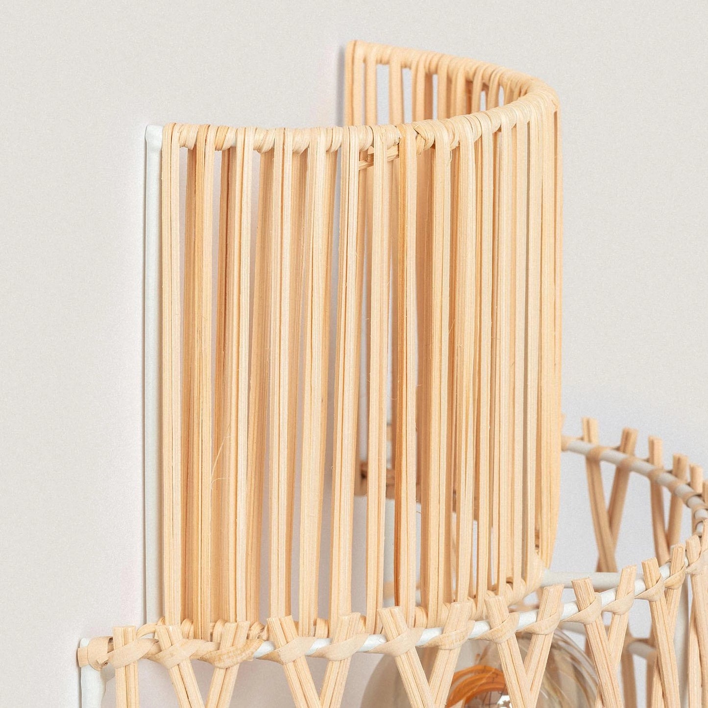 VerlichtWonen Wandlamp Gevlochten Papier Macon - VerlichtWonen