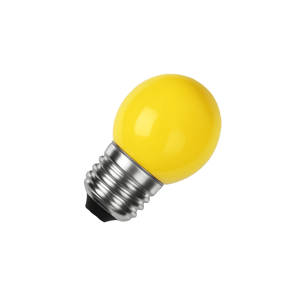 Pack 4 st LED Lampen E27 3W 300 lm G45 Geel - VerlichtWonen