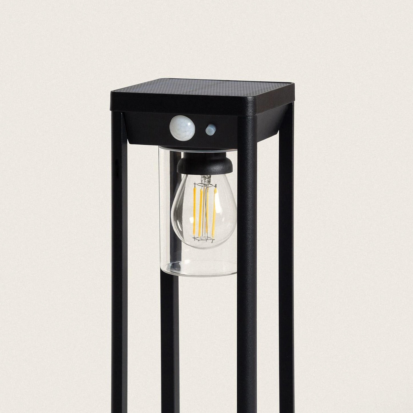 VerlichtWonen Outdoor Solar LED 2W 60cm Aluminium met Bewegingssensor Fréjus - VerlichtWonen