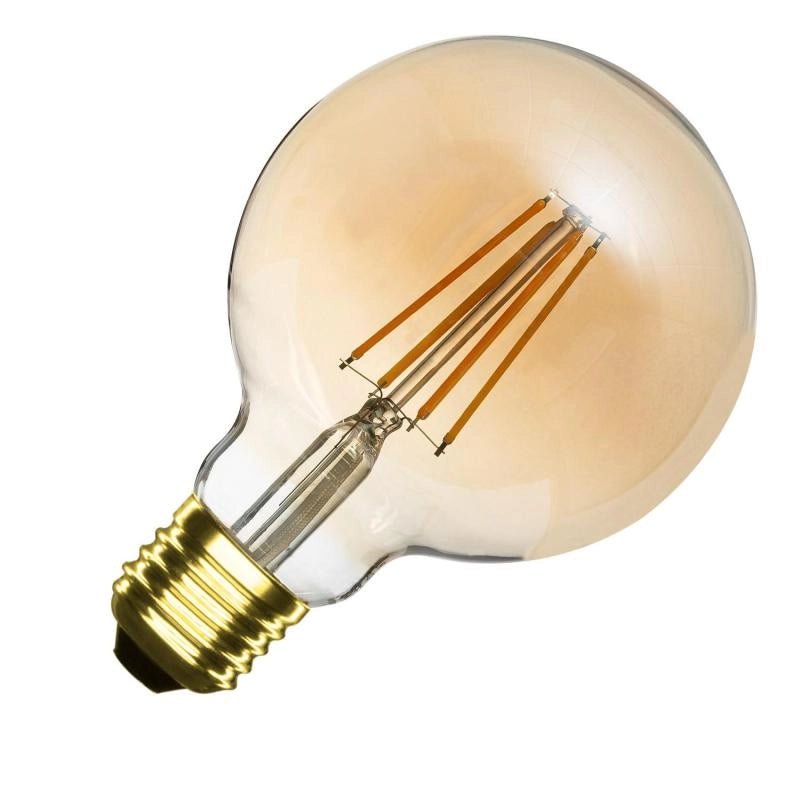 LED Lamp Filament Dimbaar E27 6W 600 lm G95 Gold - VerlichtWonen