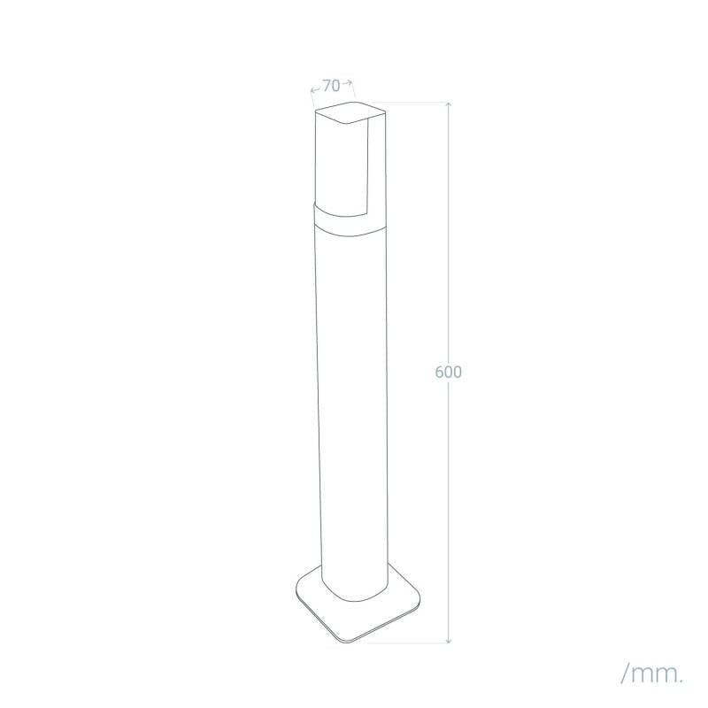VerlichtWonen Staande lamp Outdoor 60cm Tristan - VerlichtWonen