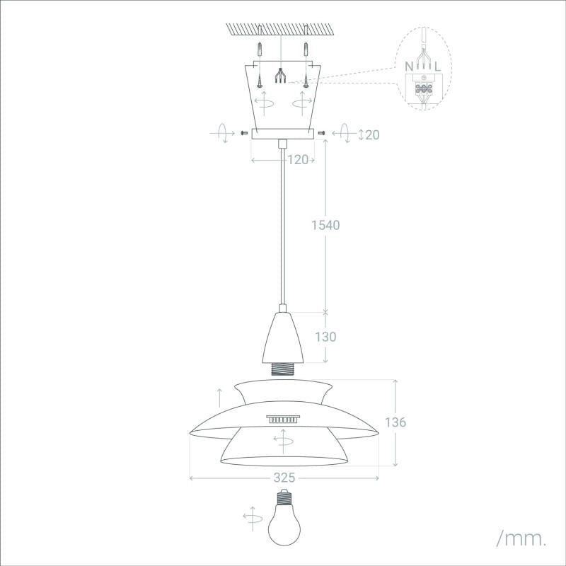 VerlichtWonen Hanglamp van Metaal Bally - VerlichtWonen