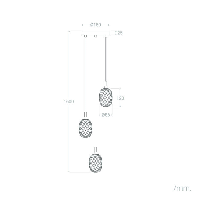 VerlichtWonen Hanglamp Glas Sharif