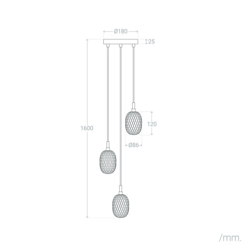VerlichtWonen Hanglamp Glas Sharif - VerlichtWonen