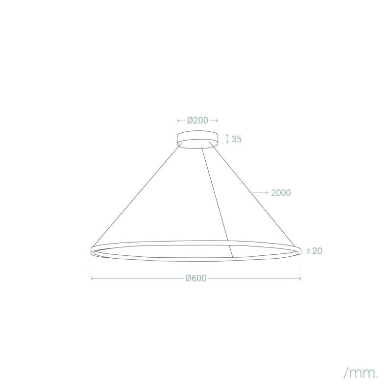 VerlichtWonen Hanglamp van aluminium Ivo