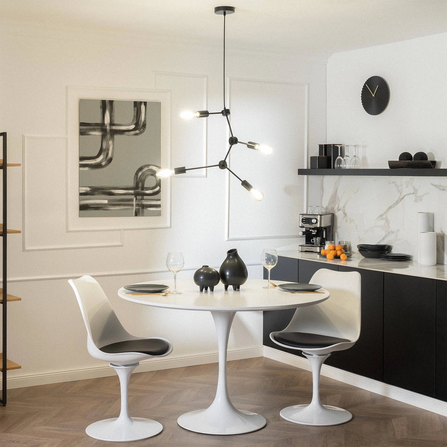 VerlichtWonen Hanglamp Metaal Molecuul
