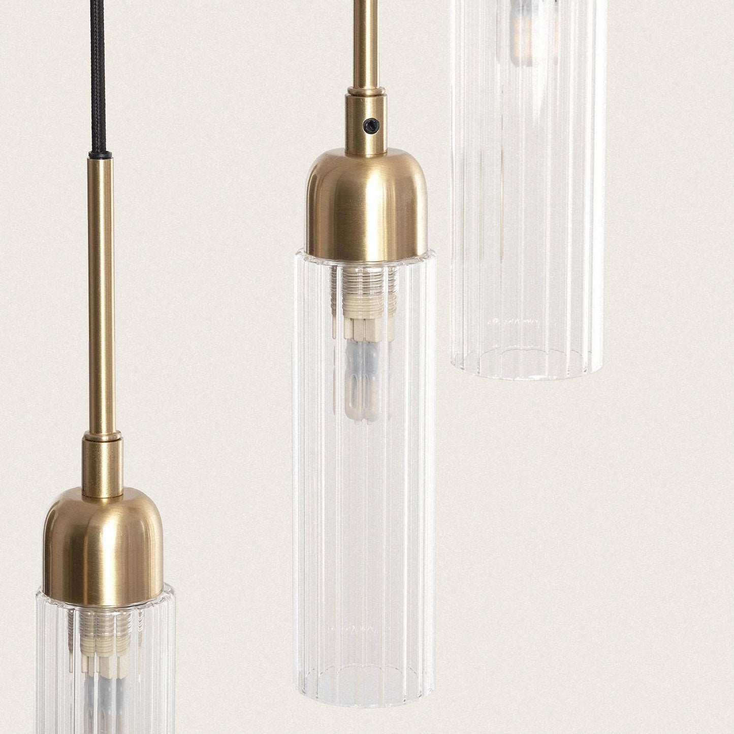 Hanglamp Metaal en Glas Iris - VerlichtWonen