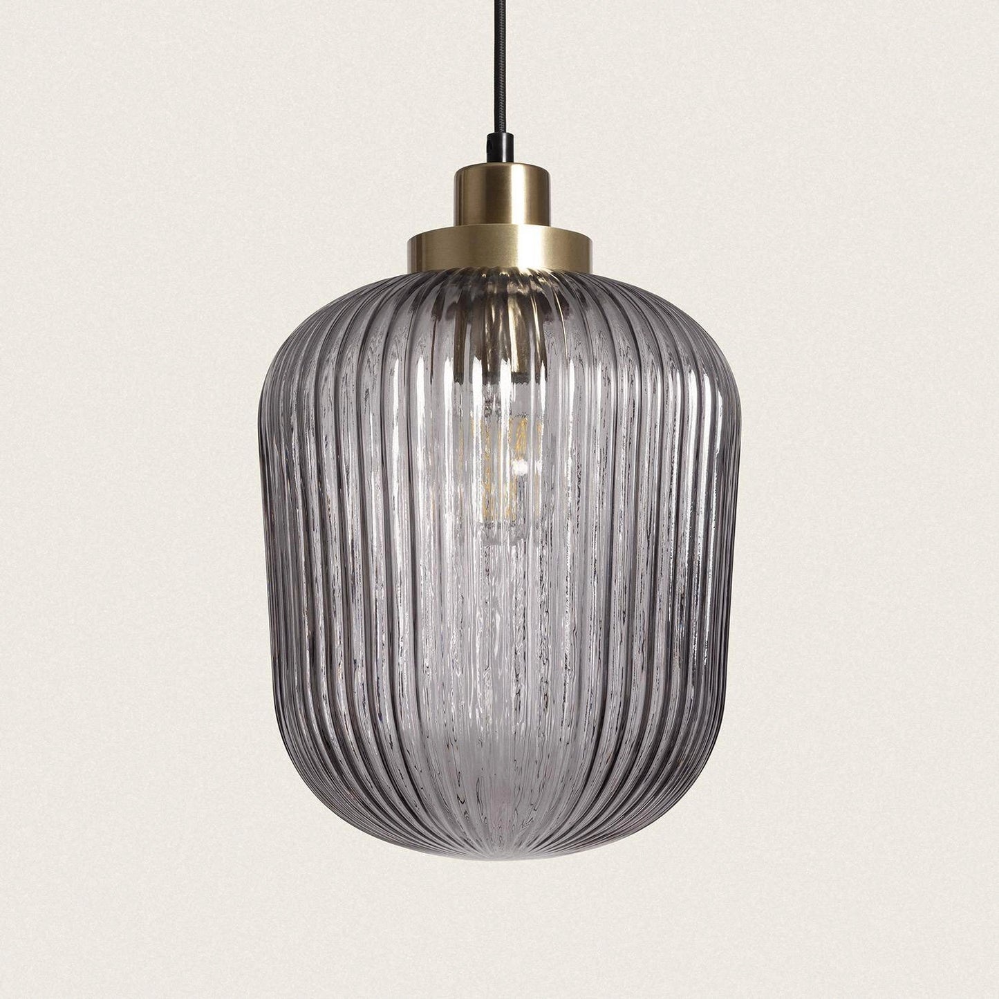VerlichtWonen Hanglamp Metaal en Glas Windy