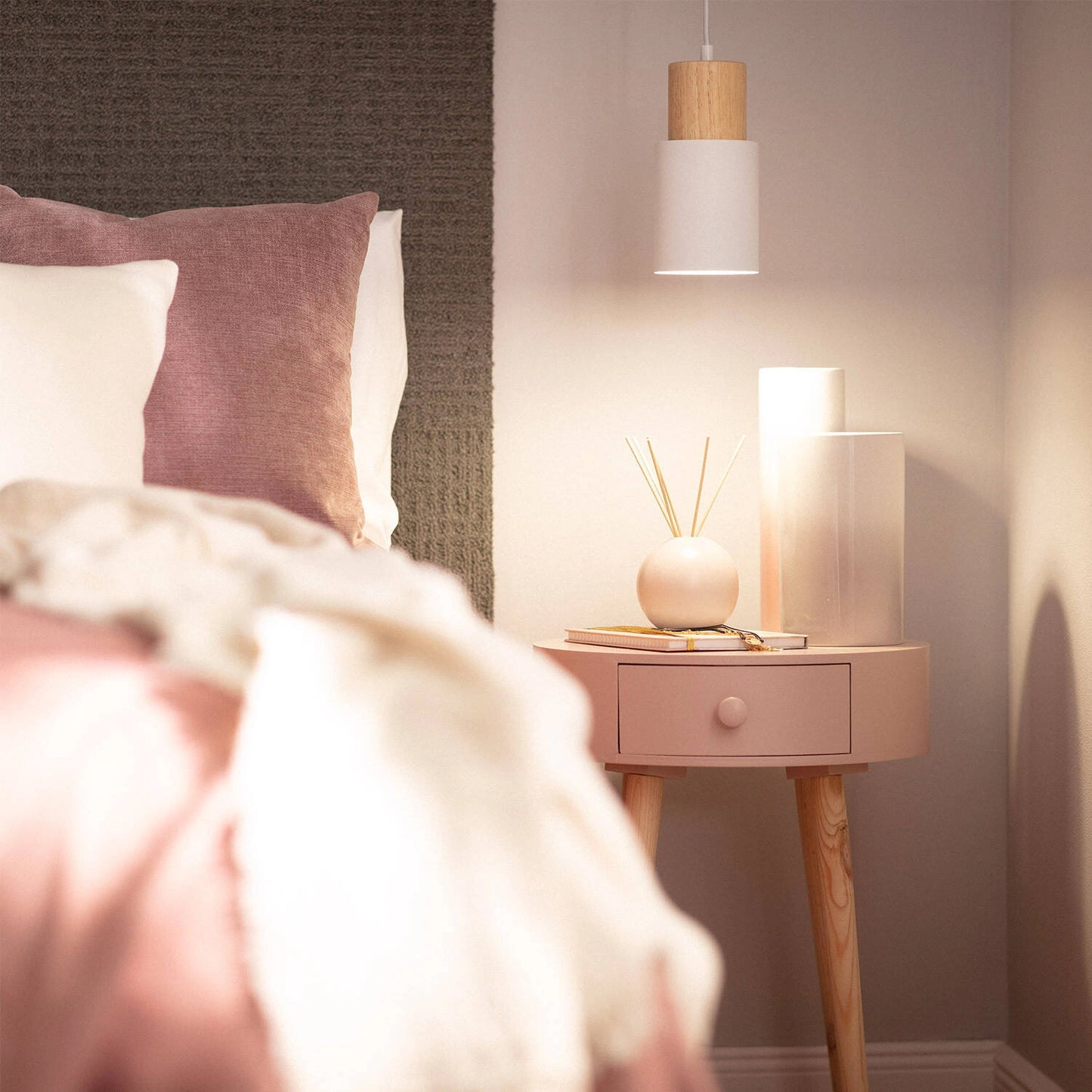 VerlichtWonen Hanglamp Metaal en Hout Kiddy - VerlichtWonen