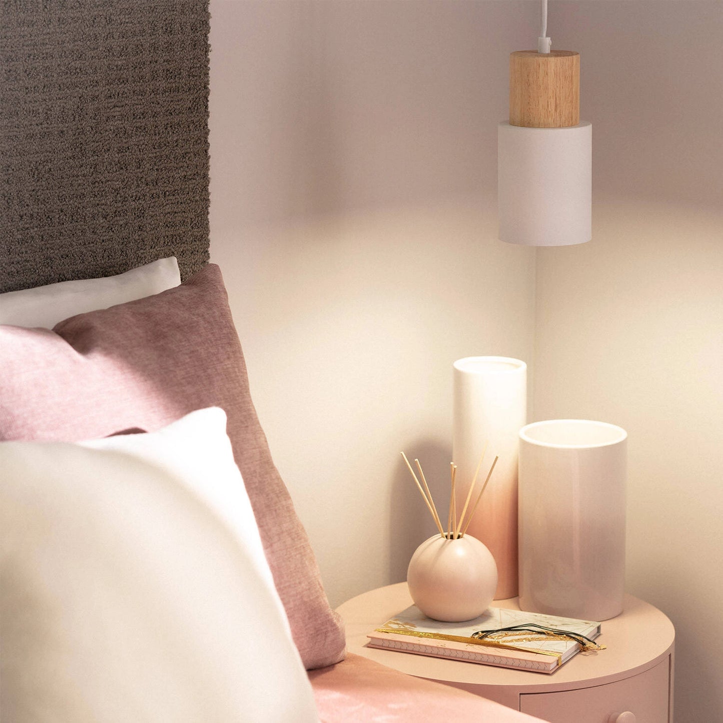 VerlichtWonen Hanglamp Metaal en Hout Kiddy - VerlichtWonen