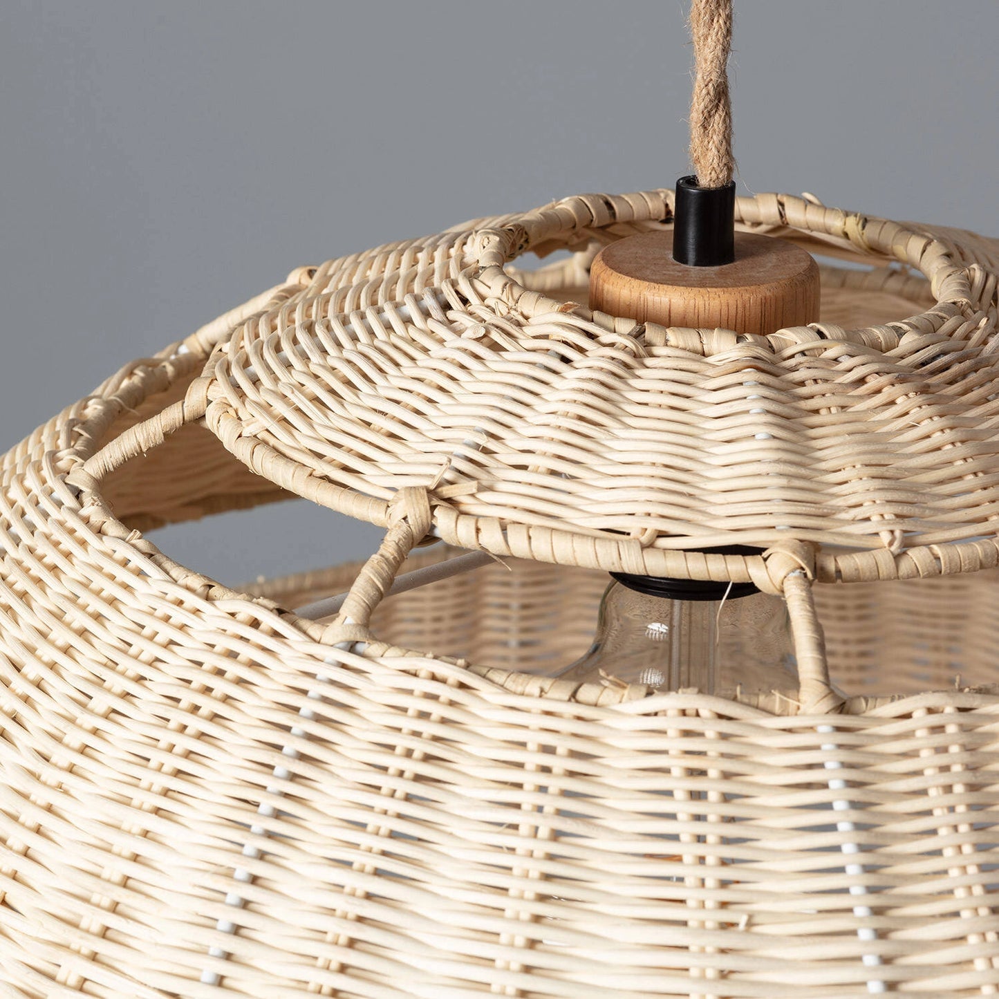 VerlichtWonen Hanglamp Rotan Big Bulang Ø500 mm - VerlichtWonen