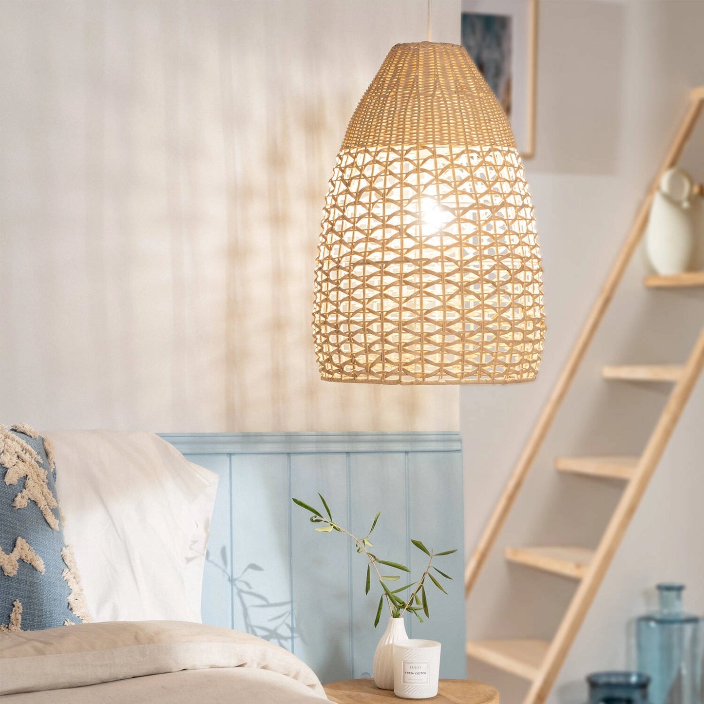 VerlichtWonen Hanglamp van Rotan Jinjan