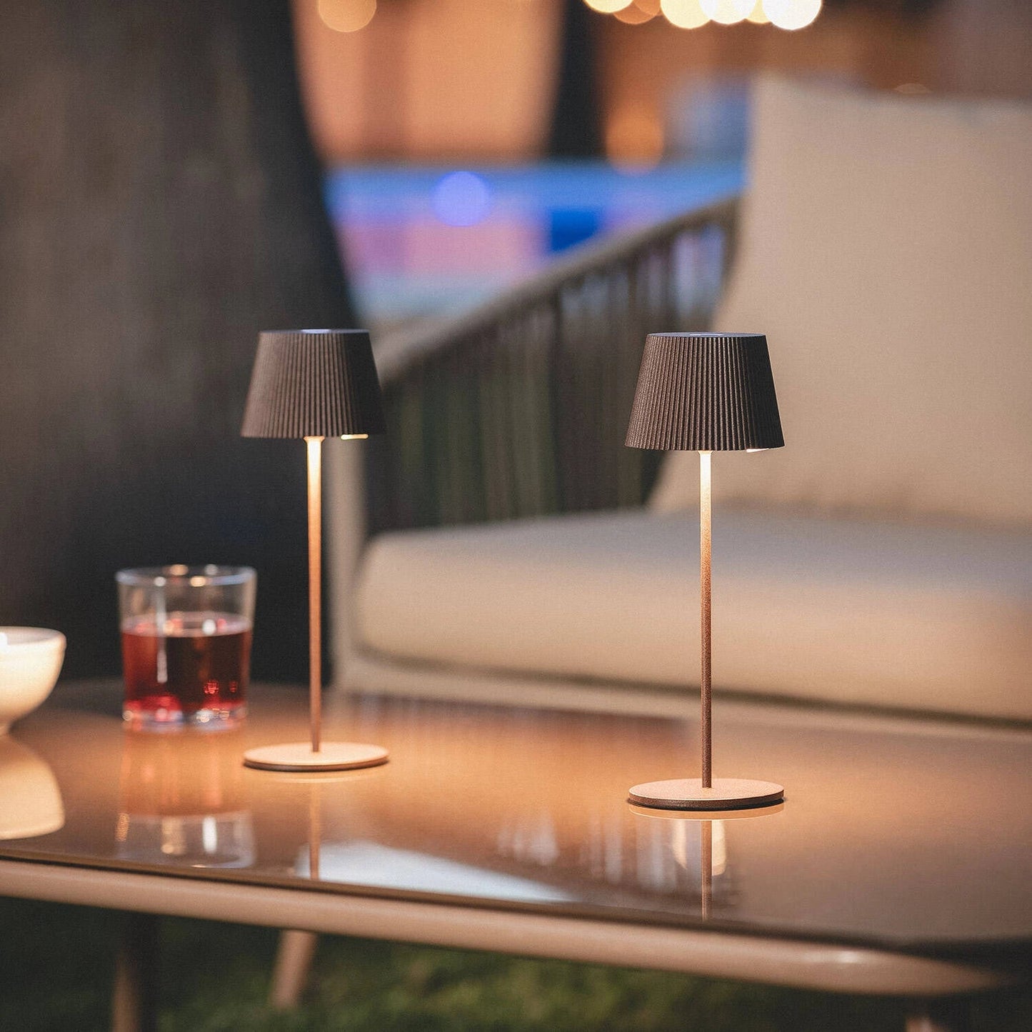 Tafellamp LED Draagbaar Outdoor Aluminium Oplaadbaar Ladner - VerlichtWonen