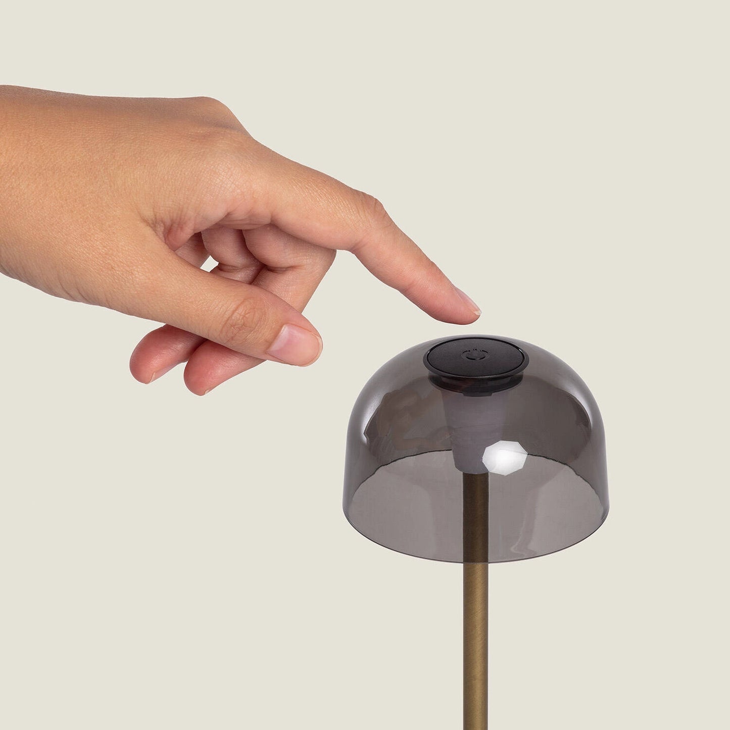 VerlichtWonen Tafellamp Metaal Oplaadbaar Smoke Düsseldorf - VerlichtWonen