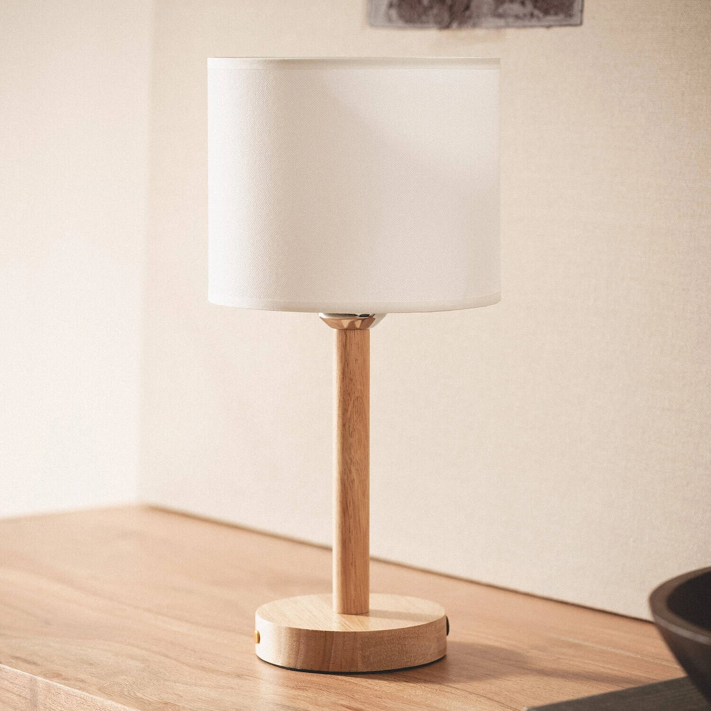 VerlichtWonen Tafellamp Hout Oplaadbaar Heidelberg