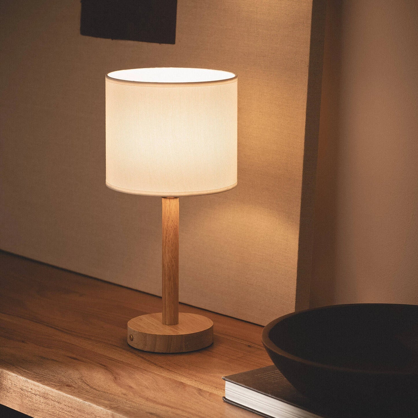 VerlichtWonen Tafellamp Hout Oplaadbaar Heidelberg