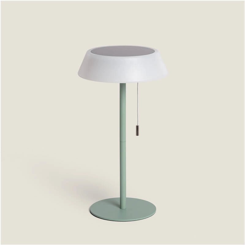 VerlichtWonen Unieke Tafellamp Solar en USB Outdoor Metaal Darmstadt - VerlichtWonen