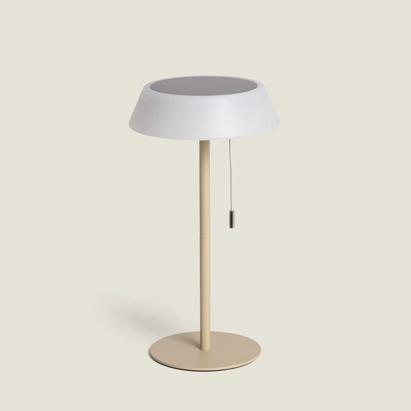 VerlichtWonen Unieke Tafellamp Solar en USB Outdoor Metaal Darmstadt - VerlichtWonen