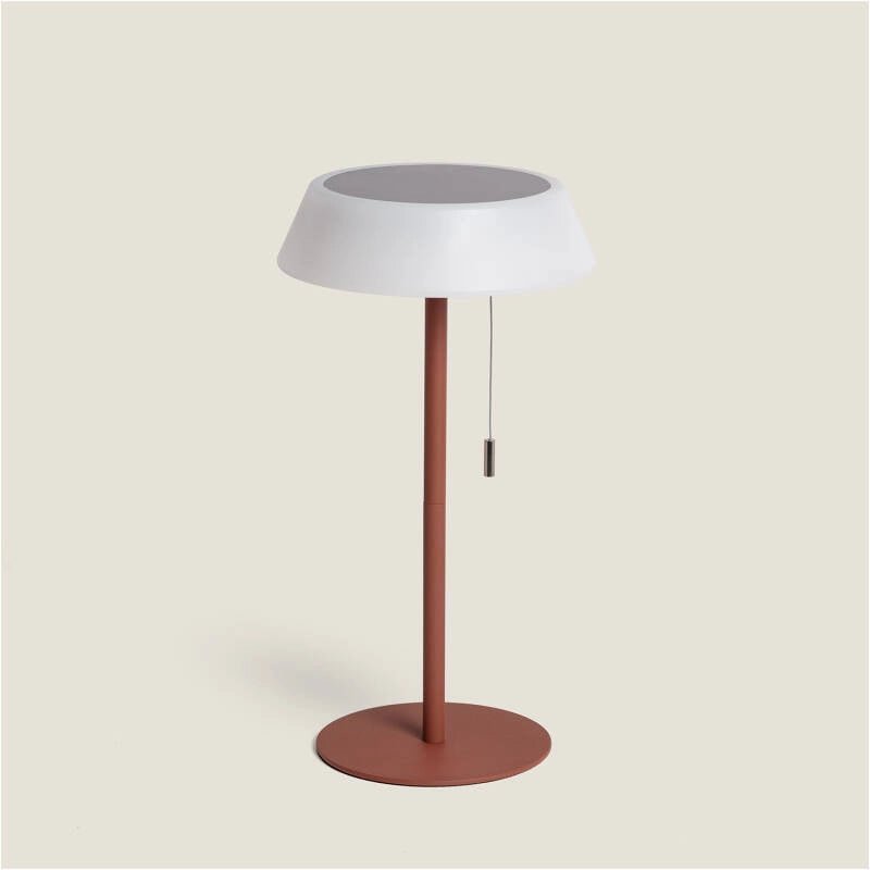 VerlichtWonen Unieke Tafellamp Solar en USB Outdoor Metaal Darmstadt - VerlichtWonen