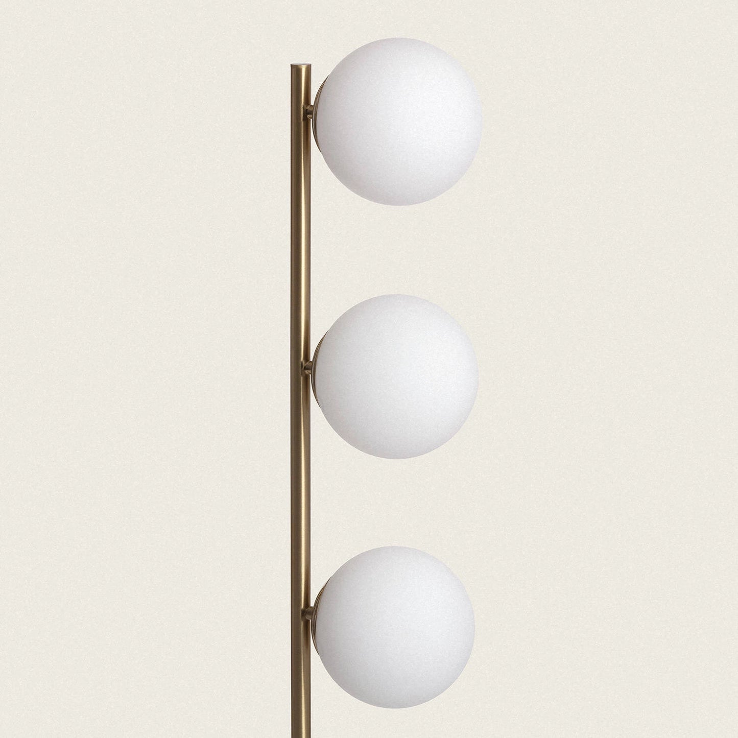 VerlichtWonen Staande Lamp Goudlokje van Metaal en Glas Moon Goud Spots