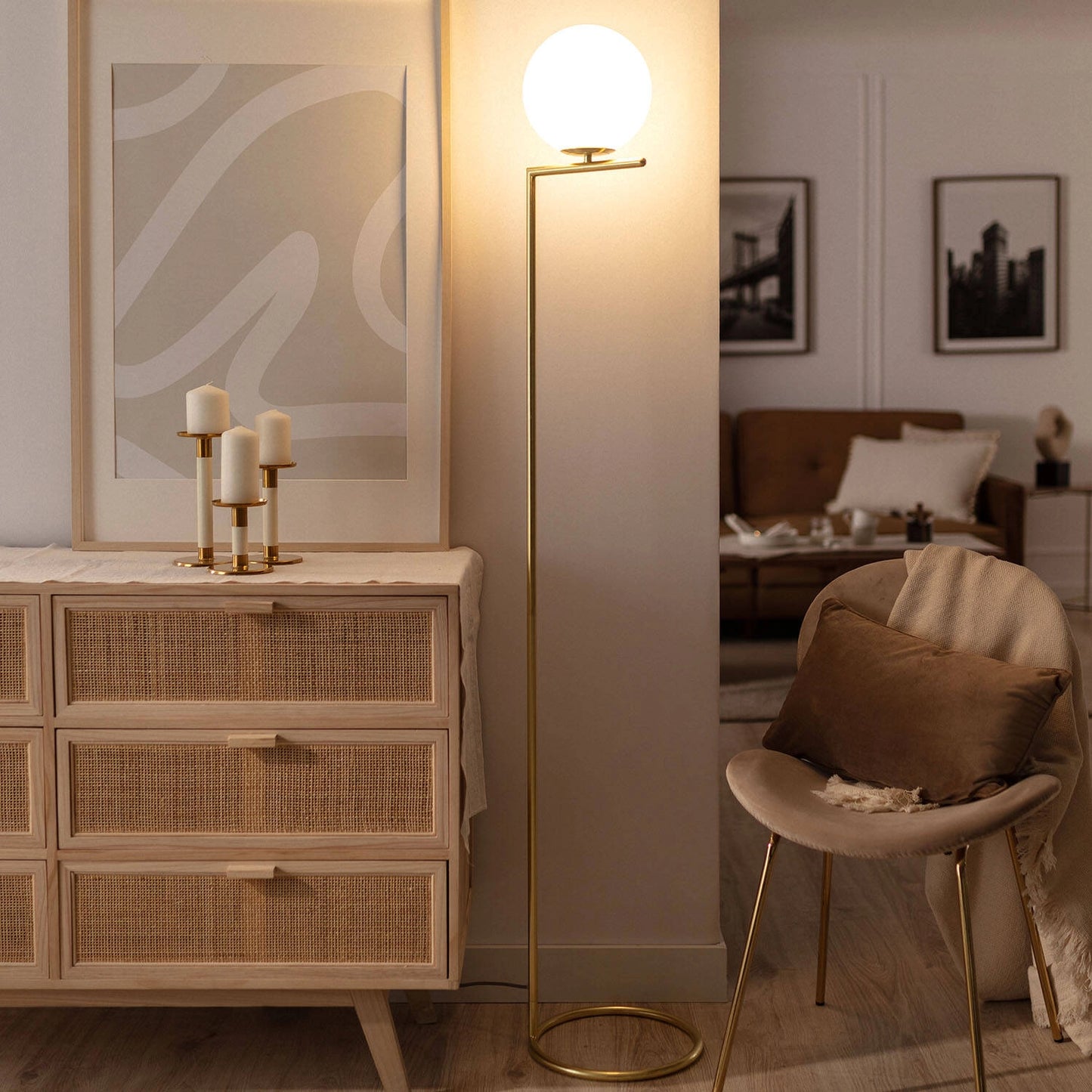 VerlichtWonen Staande Lamp LunaElegance