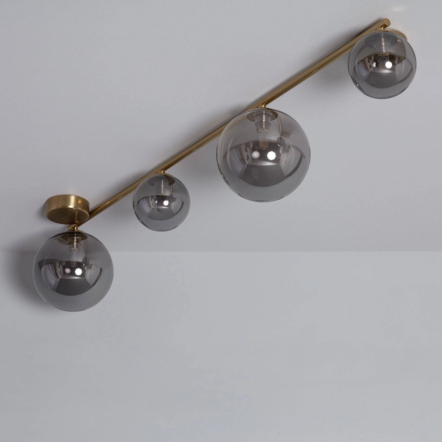 VerlichtWonen Hanglamp Metaal en Glas Moonlight met 4 Spots