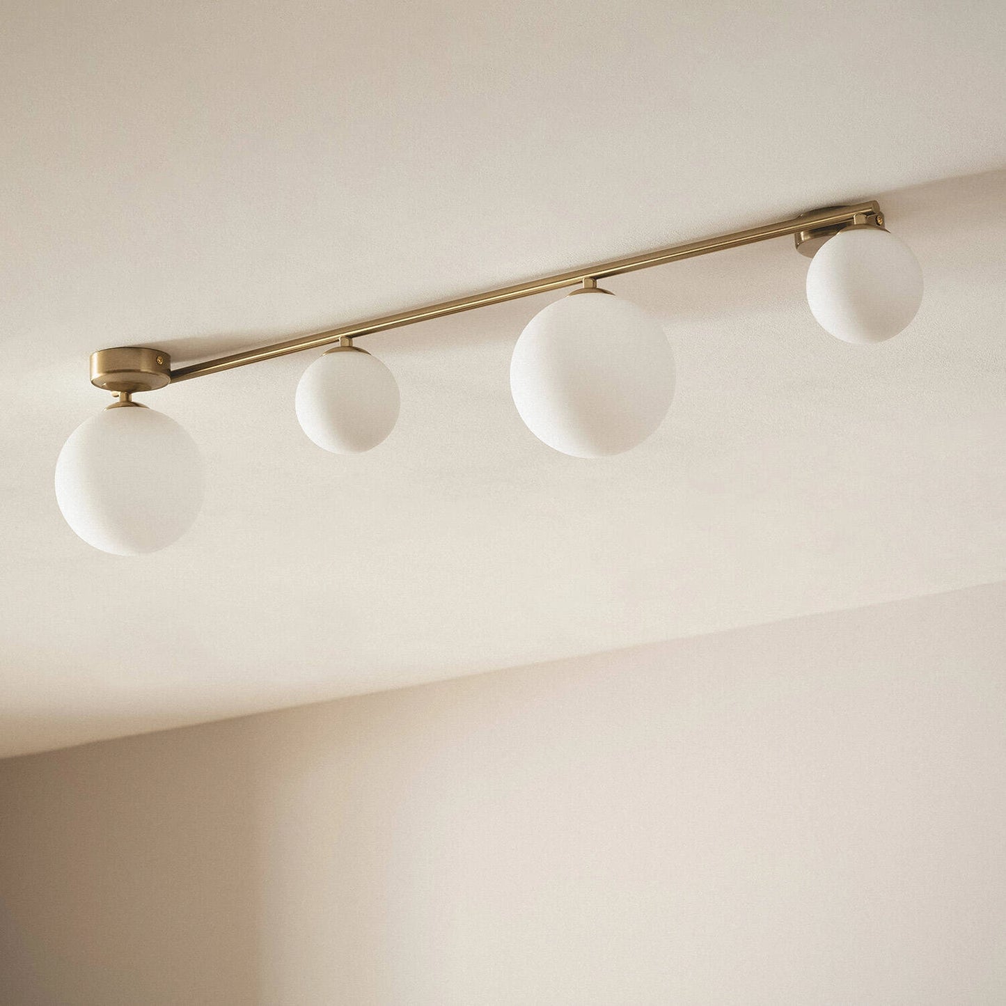 VerlichtWonen Hanglamp Metaal en Glas Moonlight met 4 Spots