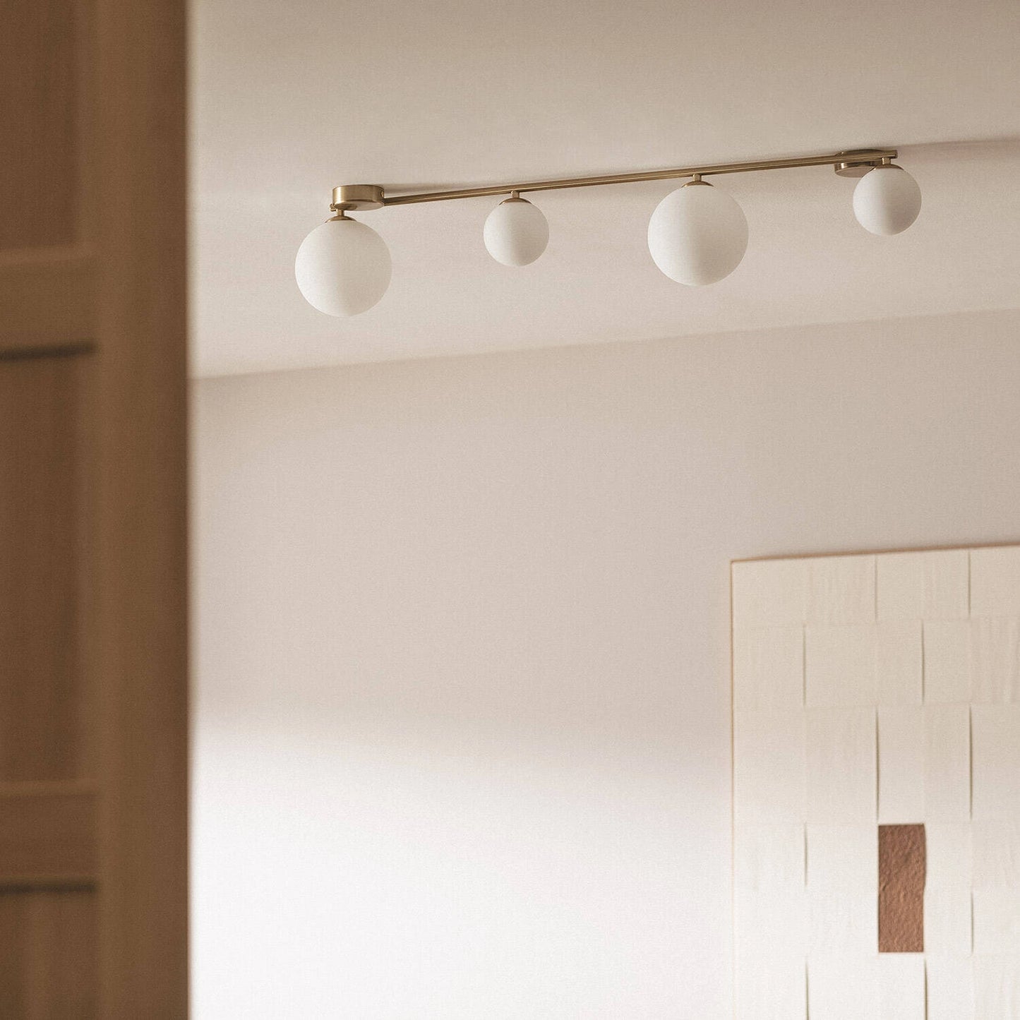 VerlichtWonen Hanglamp Metaal en Glas Moonlight met 4 Spots