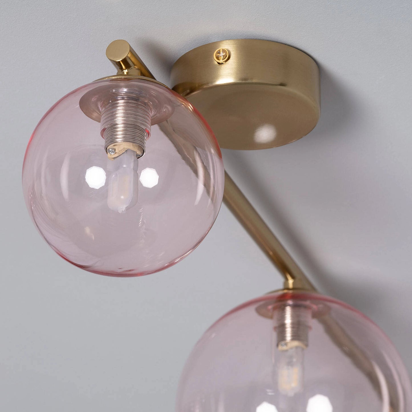 VerlichtWonen Hanglamp Metaal en Glas Moonlight met 4 Spots