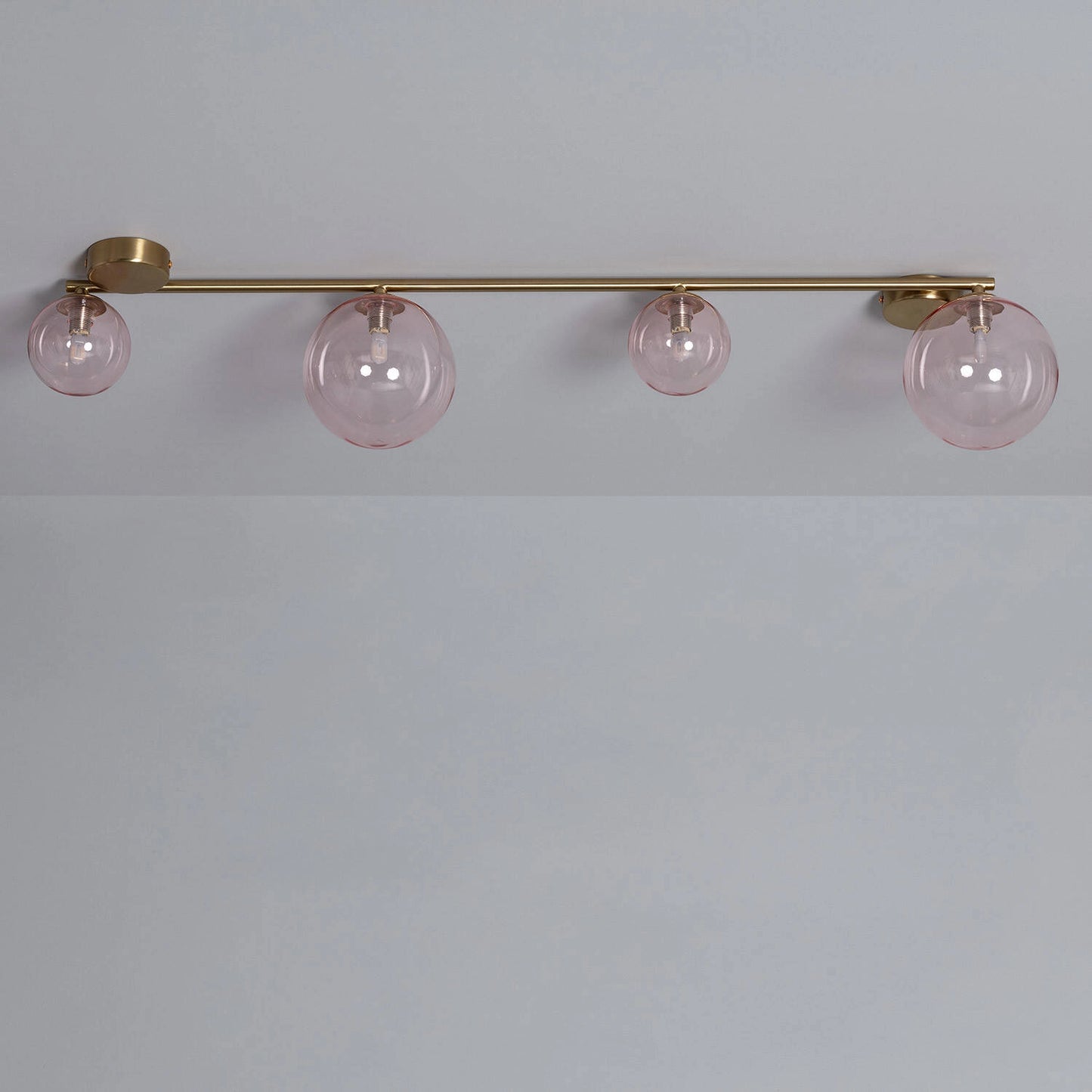 VerlichtWonen Hanglamp Metaal en Glas Moonlight met 4 Spots