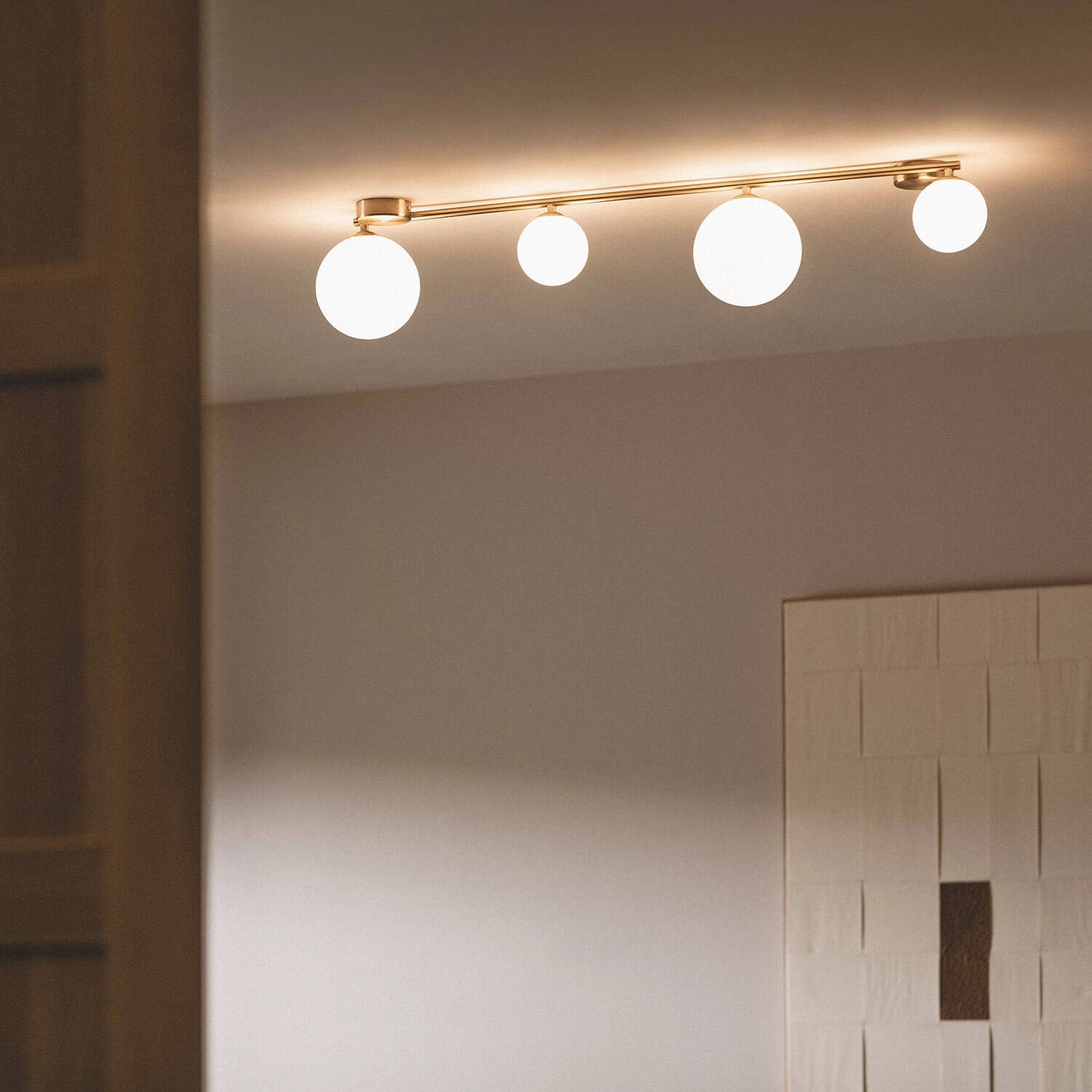 VerlichtWonen Hanglamp Metaal en Glas Moonlight met 4 Spots