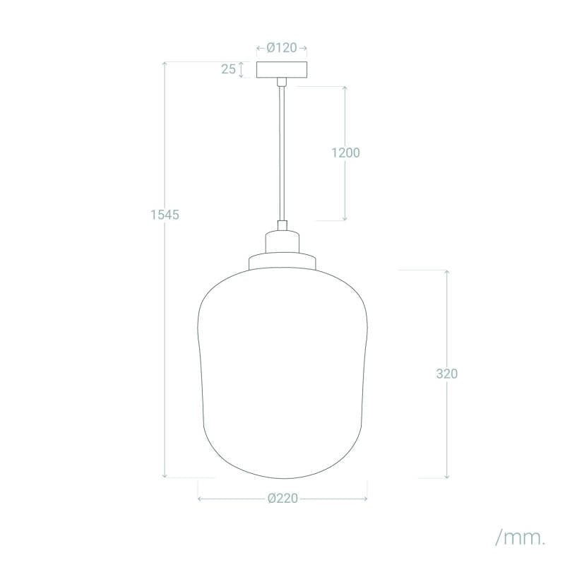 VerlichtWonen Hanglamp Metaal en Glas Windy - VerlichtWonen
