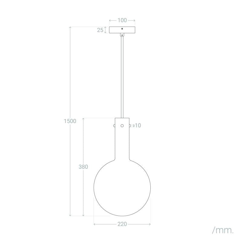 VerlichtWonen Hanglamp Glas Aceituna