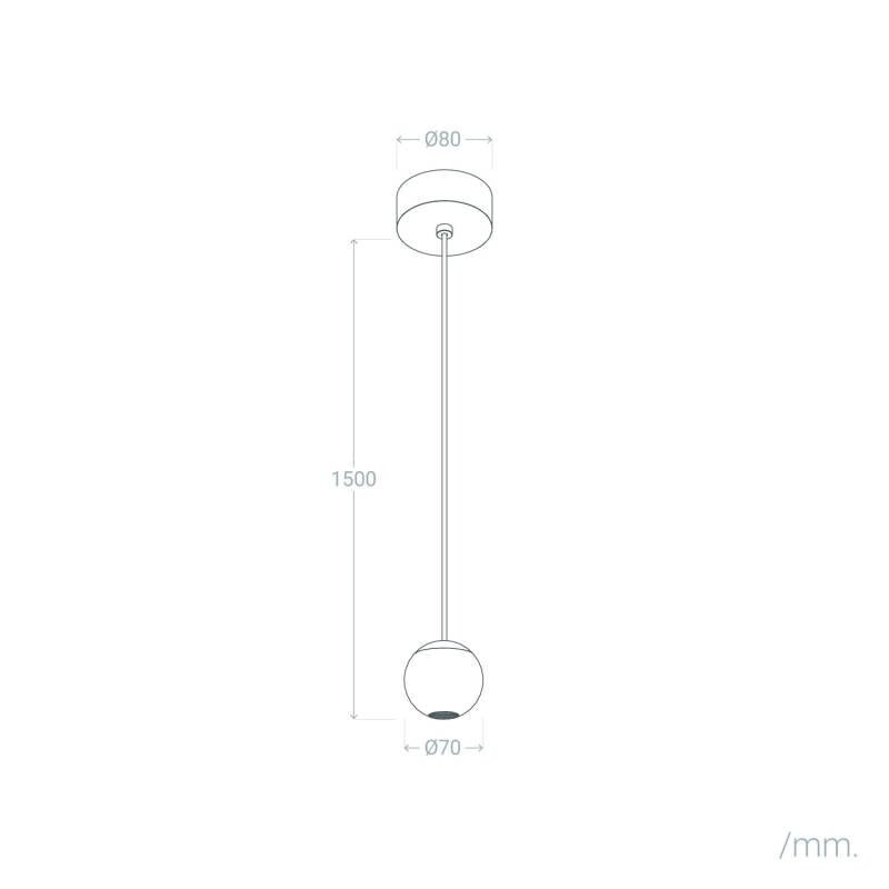 VerlichtWonen Hanglamp LED 4.5W Cement Jacky - VerlichtWonen
