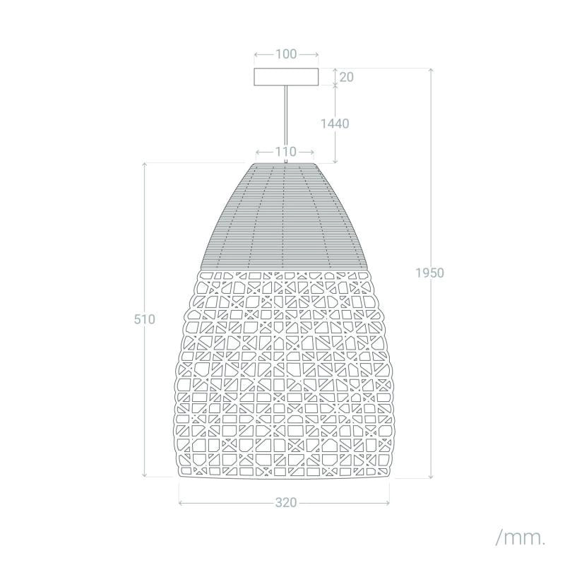 VerlichtWonen Hanglamp van Rotan Jinjan