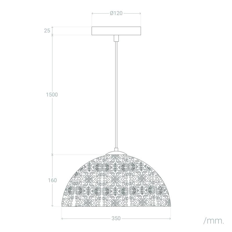 VerlichtWonen Hanglamp Metaal Abba