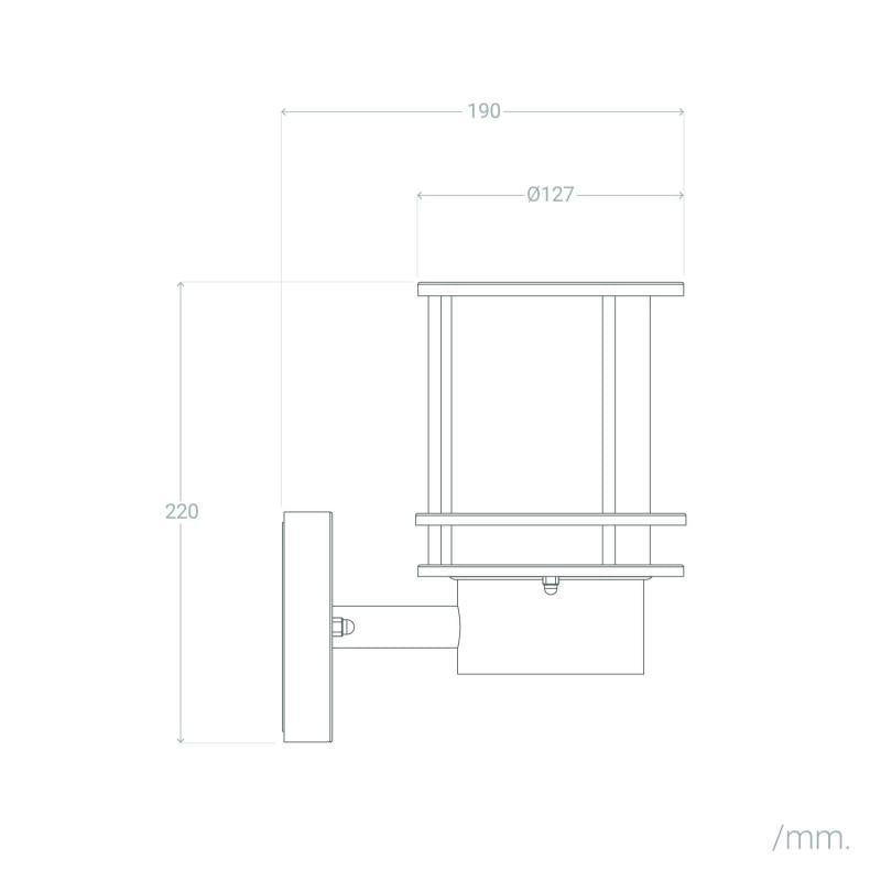 VerlichtWonen Wandlamp Outdoor Antibes - VerlichtWonen
