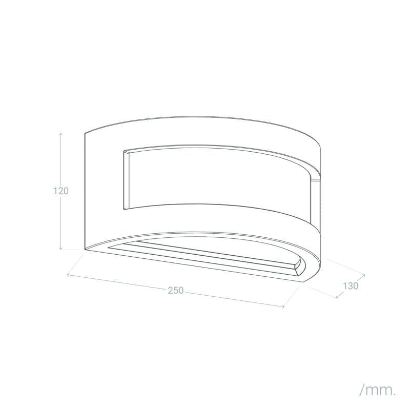 VerlichtWonen Wandlamp van Gips Ariel - VerlichtWonen