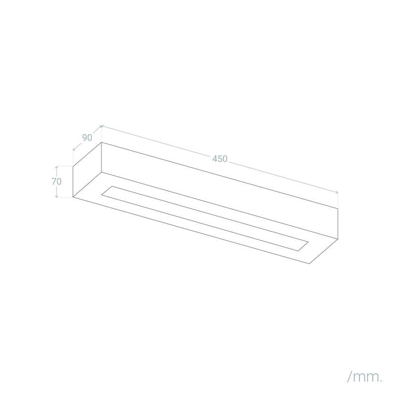 VerlichtWonen Wandlamp van Gips Rodney (kopie) - VerlichtWonen