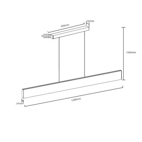 Hanglamp Linear Bar Wendy