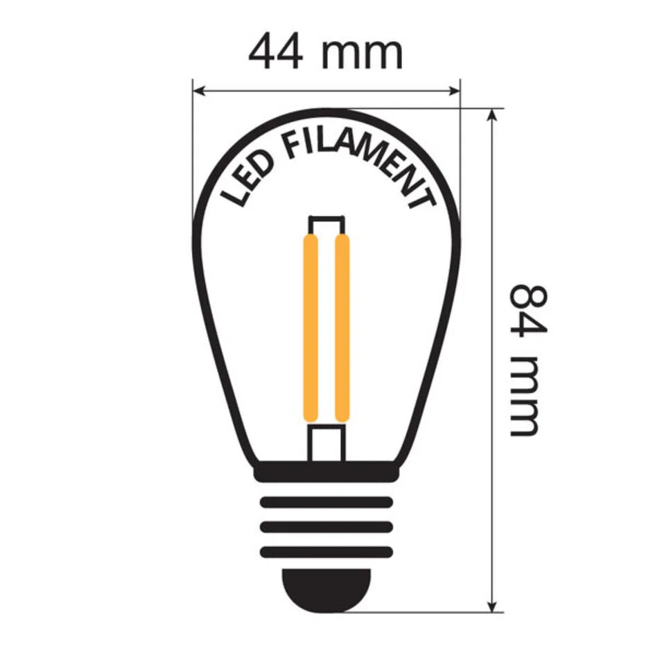 VerlichtWonen warm witte LED lampen met dubbele filament
