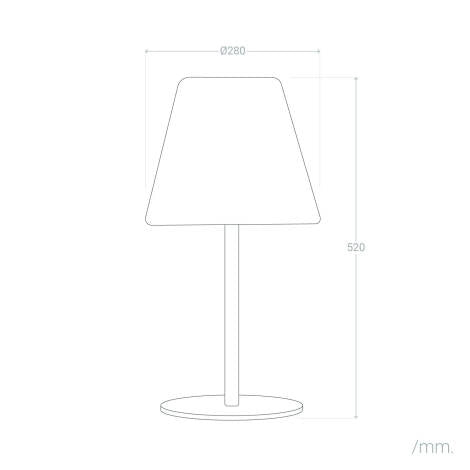 VerlichtWonen Tafellamp Outdoor Solar Aluminium Lindau - VerlichtWonen