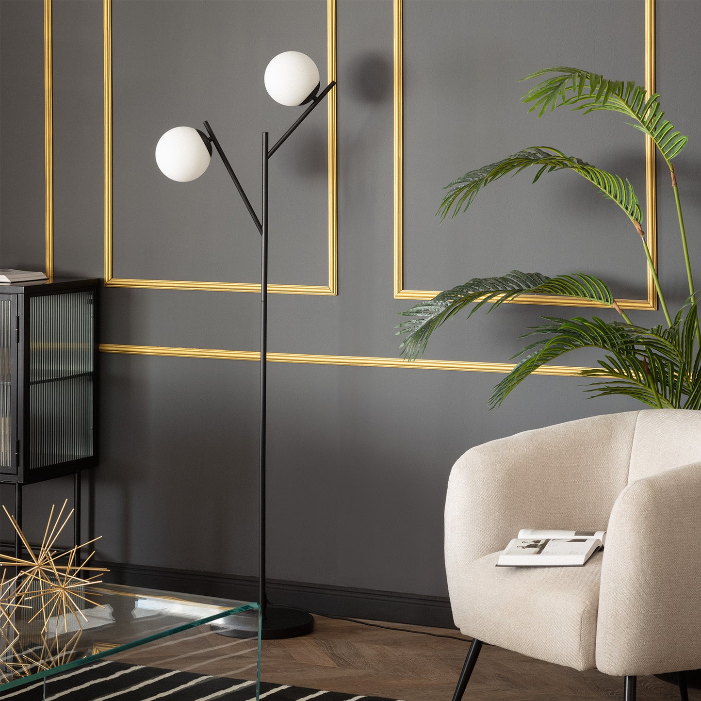 VerlichtWonen Staande Lamp Bolletjes