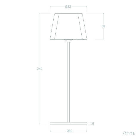 Tafellamp LED Draagbaar Outdoor Aluminium Oplaadbaar Ladner