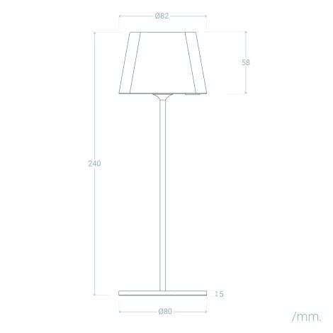 Tafellamp LED Draagbaar Outdoor Aluminium Oplaadbaar Ladner - VerlichtWonen